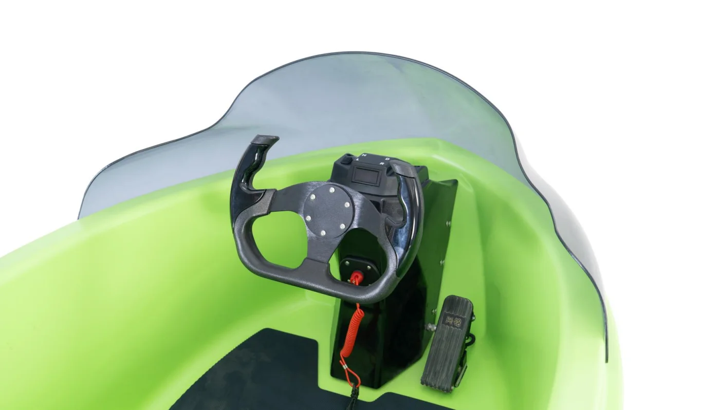 V1 boat steering wheel and hand controls