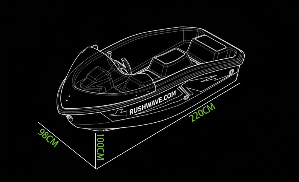 V1 boat compact hull profile